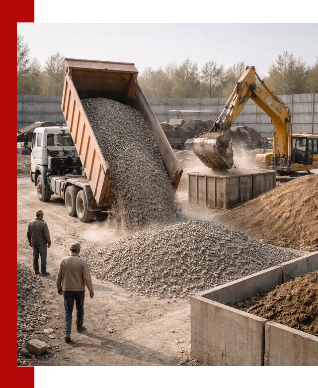 Доставка нерудных материалов с погрузкой и разгрузкой в Черемхове