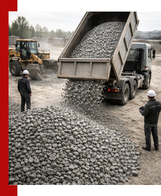 Доставка гранитного щебня фракции 20-40 в Черемхове