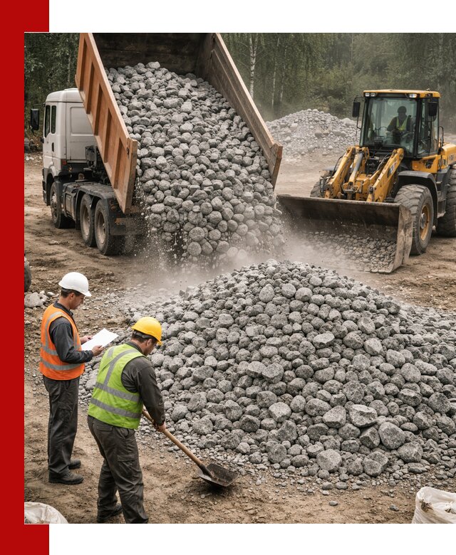 Гранитный щебень фракция 70-150 доставка в Черемхове