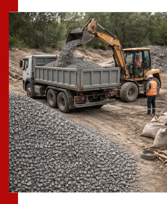 Доставка гравийного щебня в Черемхове оптом и в розницу