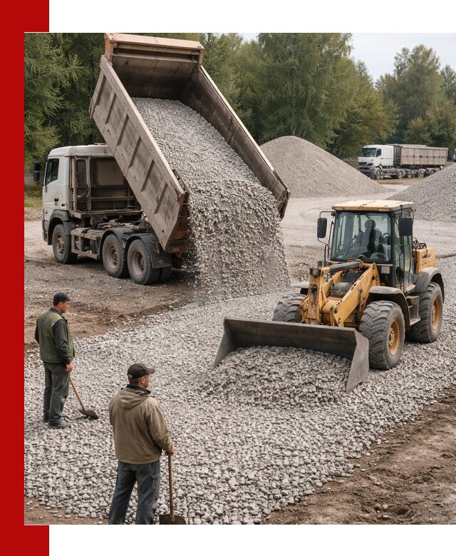 Купить гравийный щебень фракция 20-40 в Черемхове с доставкой