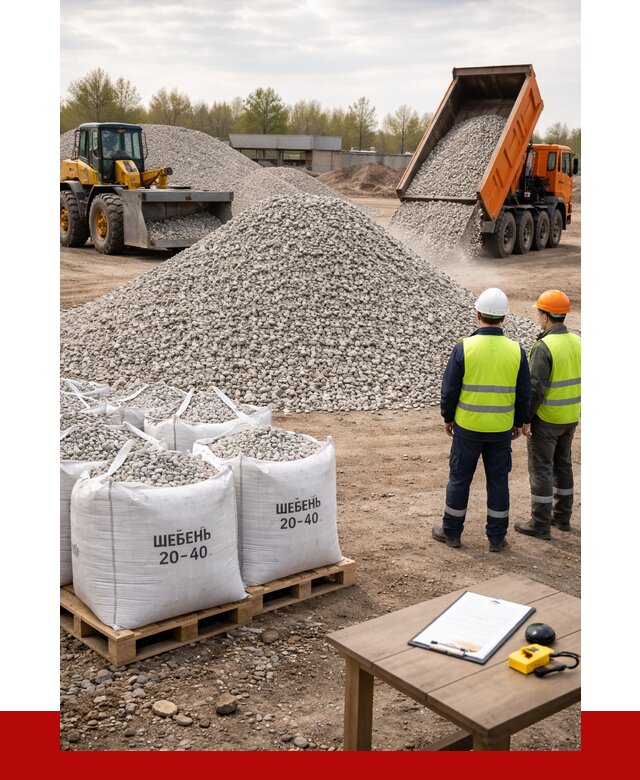 Известняковый щебень 20-40 в Черемхове от 2189 р. ПРОНЕРУДЧрм