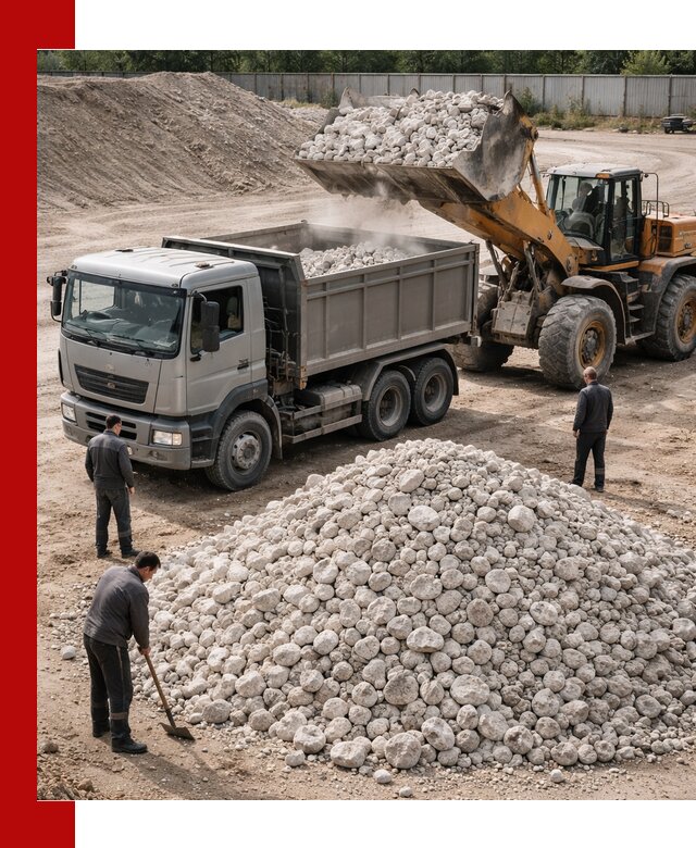 Известняковый щебень фракция 70–150 с доставкой в Черемхове