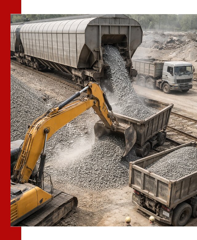 Доставка железнодорожного щебня в Черемхове крупными партиями быстрого отгруза