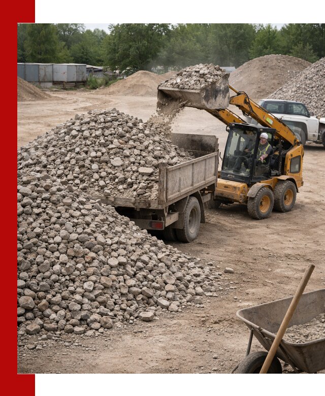 Доставка вторичного щебня в Черемхове для строительных работ