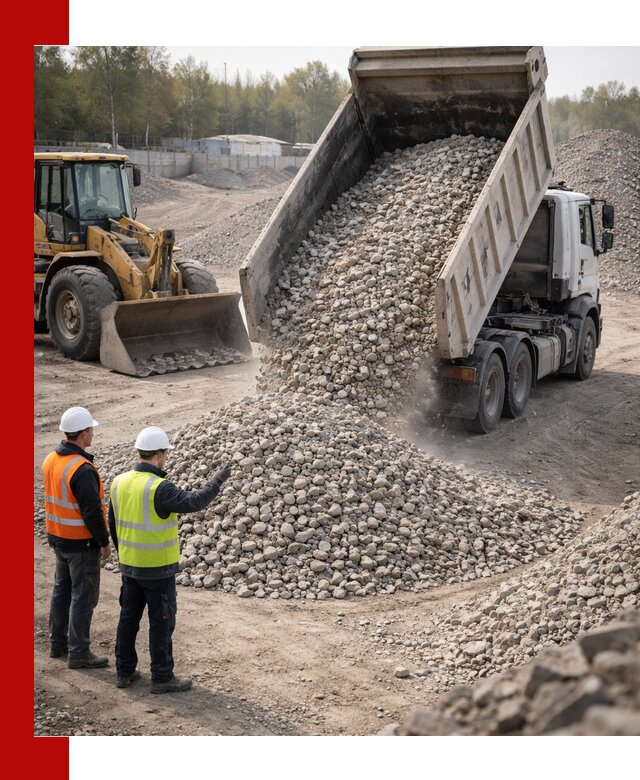 Вторичный щебень фракция 40–70 доставка в Черемхове