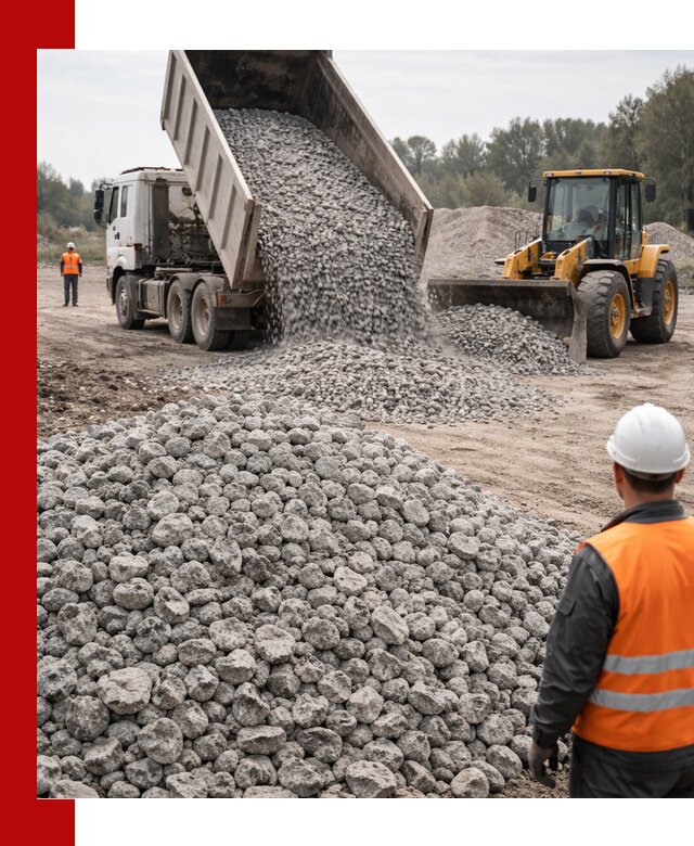 Доставка бетонного щебня фракции 20-40 в Черемхове