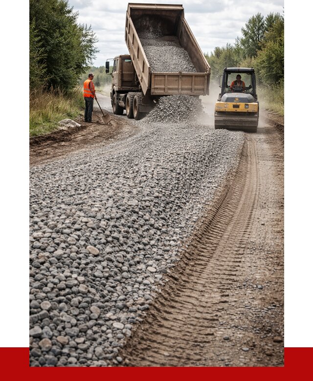 Щебень для отсыпки дороги в Черемхове от 2815 р. ПРОНЕРУДЧрм