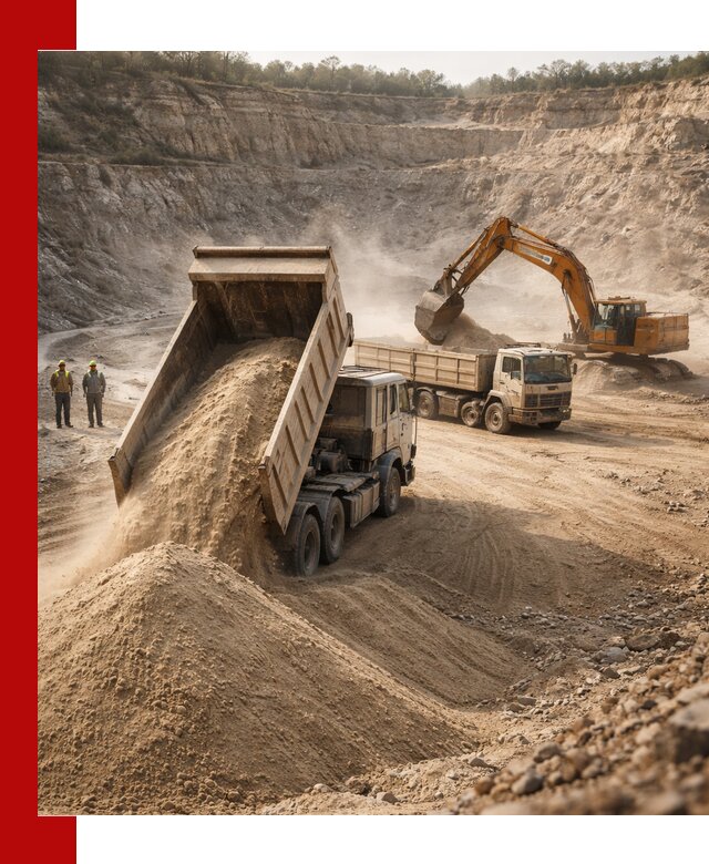 Карьерный песок навалом с доставкой в Черемхове