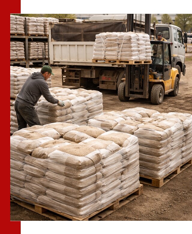 Карьерный песок в мешках с доставкой в Черемхове