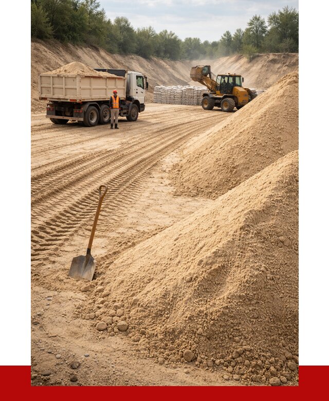 Карьерный песок мелкозернистый в Черемхове от 9383 р. | ПРОНЕРУДЧрм