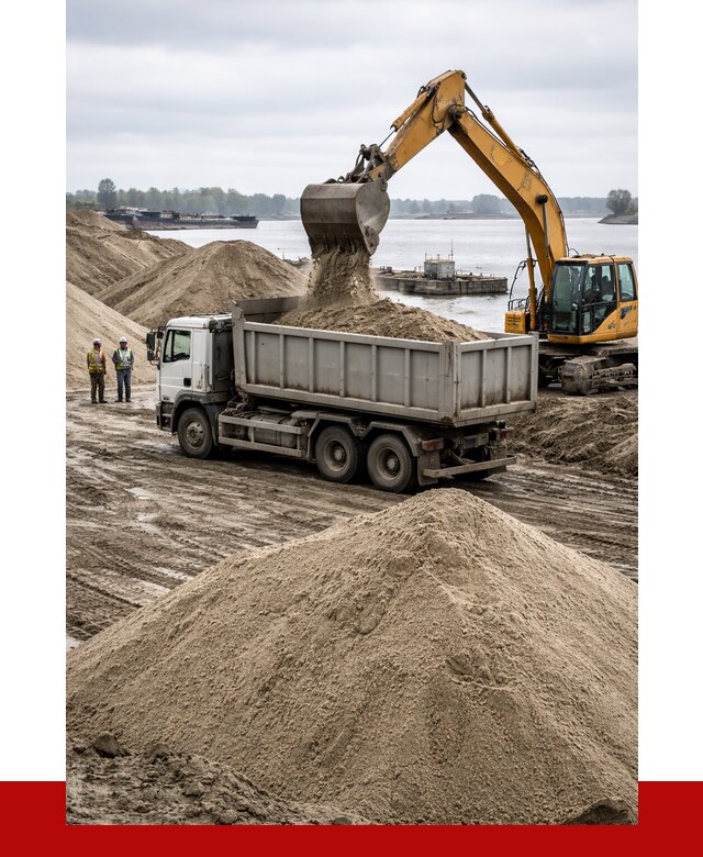 Купить речной песок навалом в Черемхове от 1877 р., ПРОНЕРУДЧрм