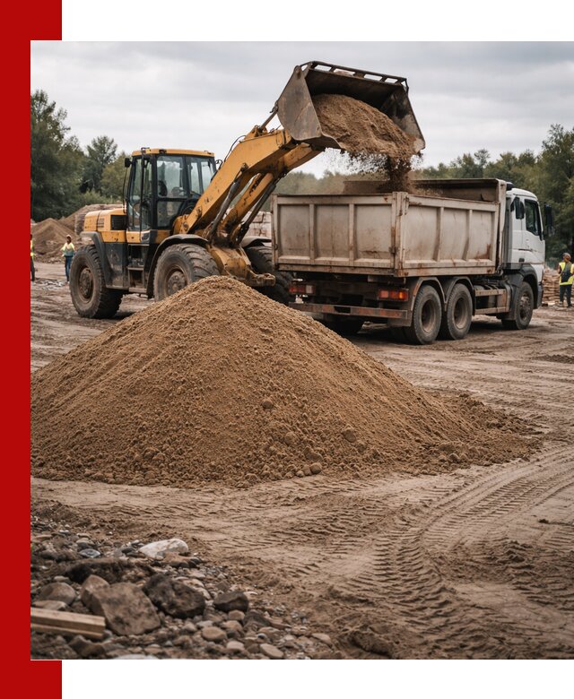 Доставка речного песка навалом в Черемхове быстро и выгодно