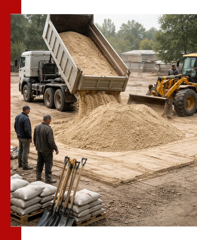 Доставка мытого песка в Черемхове с самосвалами по выгодной цене