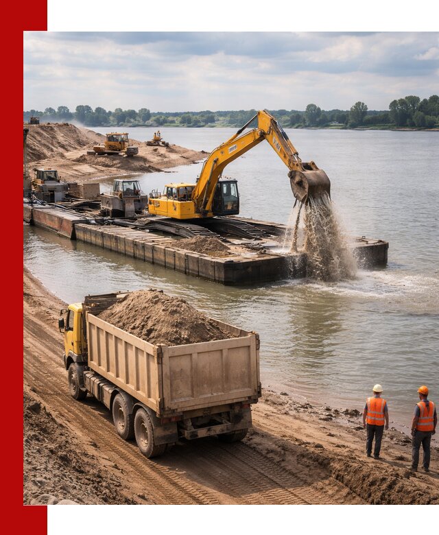 Намывной песок с доставкой в Черемхове оптом и в розницу