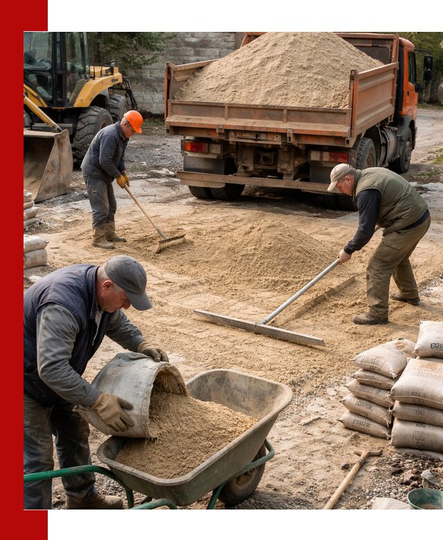 Поставка песка для стяжки в Черемхове с быстрой доставкой