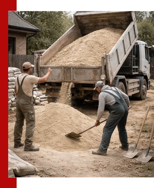 Песок для штукатурки с доставкой в Черемхове качественный и чистый