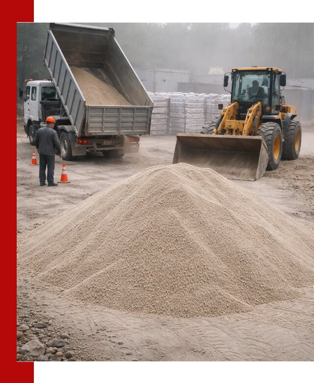 Кварцевый песок фракция 0–8 для стройработ в Черемхове
