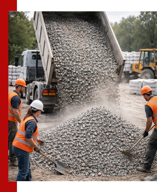 Доставка гравия и камня в Черемхове оптом и в розницу