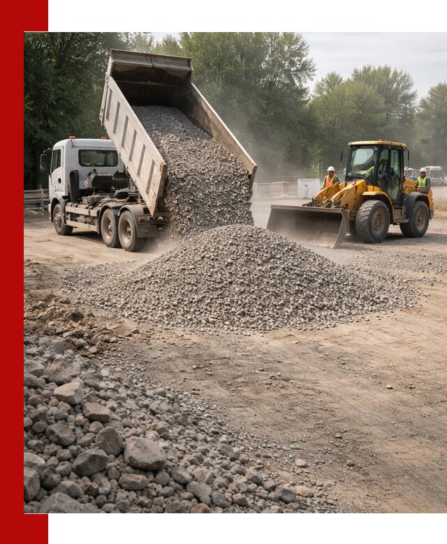 Гравий фракция 5–20 доставка в Черемхове оптом и в розницу