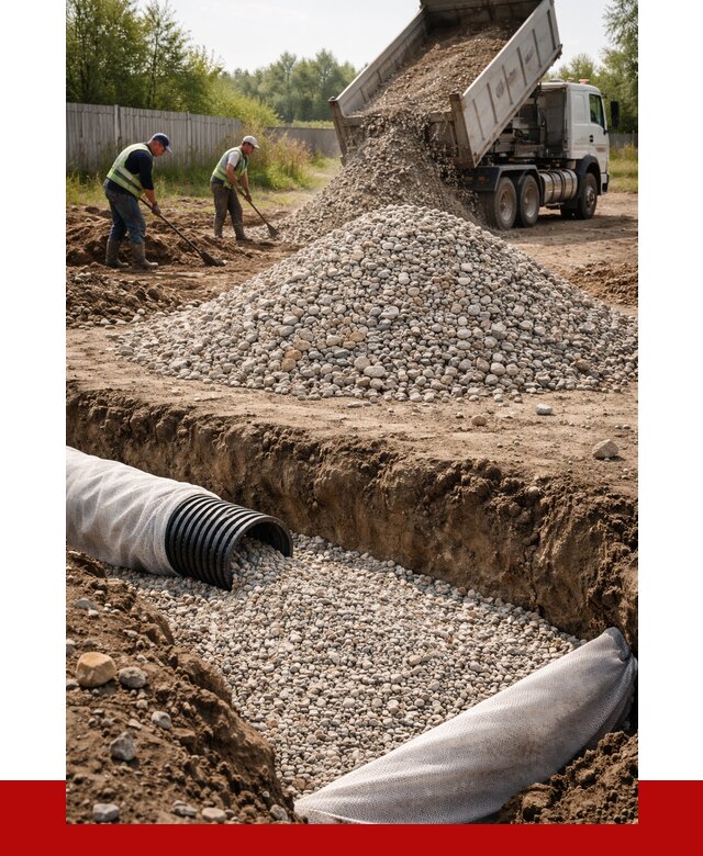 Гравий для дренажа в Черемхове от 2294 р., доставка ПРОНЕРУДЧрм