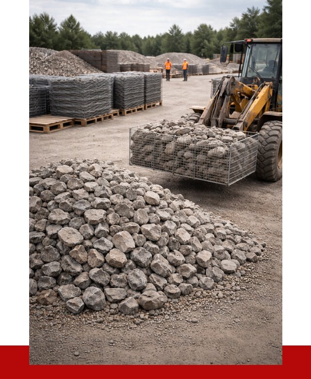 Камень для габионов фракция 70-150 в Черемхове от 4379 р. | ПРОНЕРУДЧрм