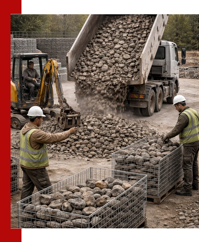 Камень для габионов фракция 100–201 в Черемхове