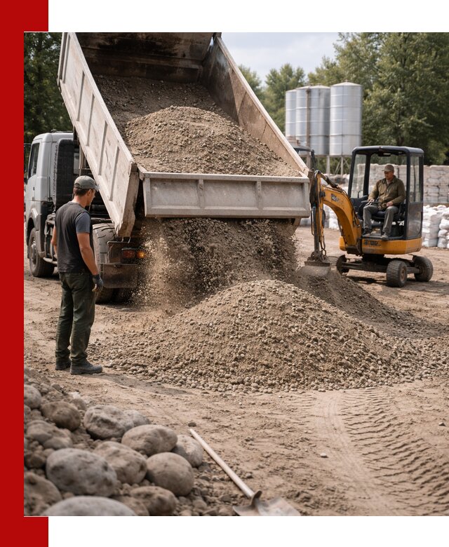 Доставка ПГС С3 в Черемхове самосвалами и миксерами