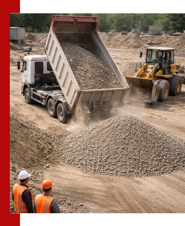 Щебень с песком (ЩГПС С2) с доставкой в Черемхове