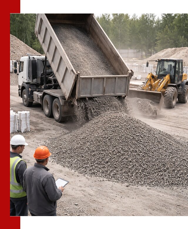 Доставка и продажа гранитного отсева 0-10 в Черемхове