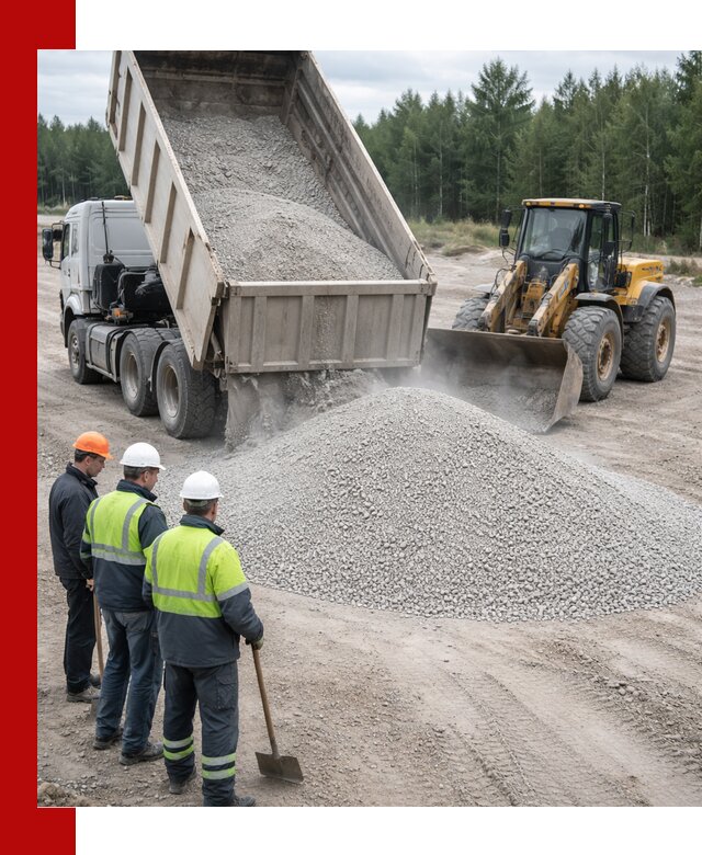 Известняковый отсев 0-5 доставка в Черемхове быстро и выгодно