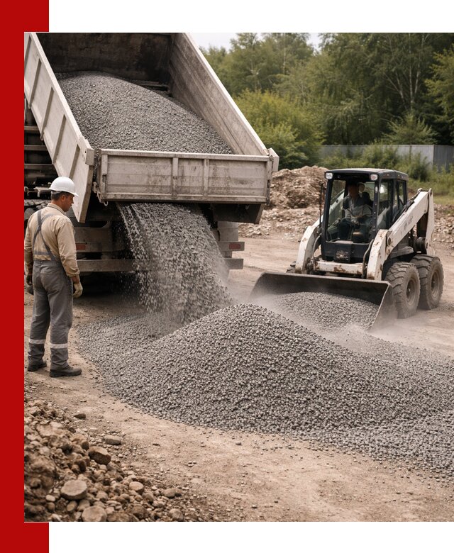 Доставка гравийного отсева 0-5 в Черемхове оптом и в розницу