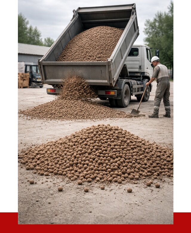 Керамзит с доставкой в Черемхове от 4379 р. за м3 | ПРОНЕРУДЧрм