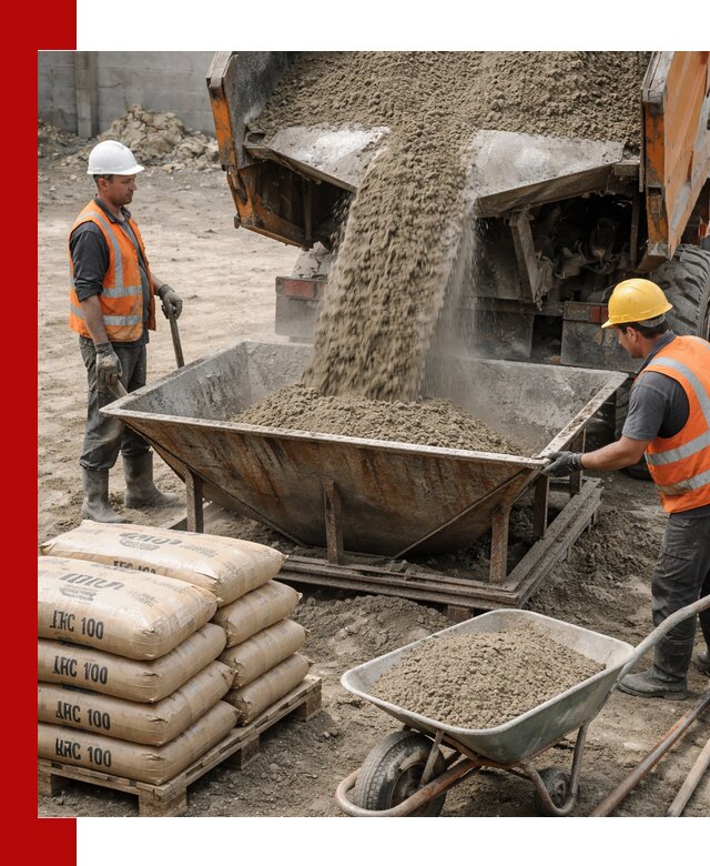 Доставка цементно-песчаной смеси М100 в Черемхове