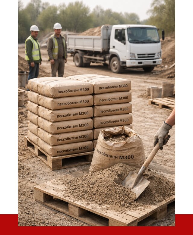 Пескобетон М300 в Черемхове с доставкой от 4848 р. за куб | ПРОНЕРУДЧрм