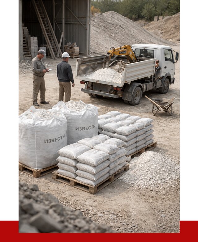 Известь строительная в Черемхове с доставкой от 4379 р. | ПРОНЕРУДЧрм