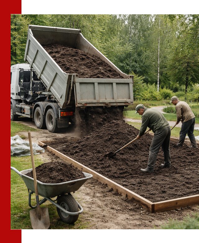 Доставка грунта для озеленения и благоустройства в Черемхове