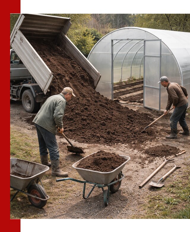 Грунт для теплицы с доставкой в Черемхове — плодородный субстрат под растения