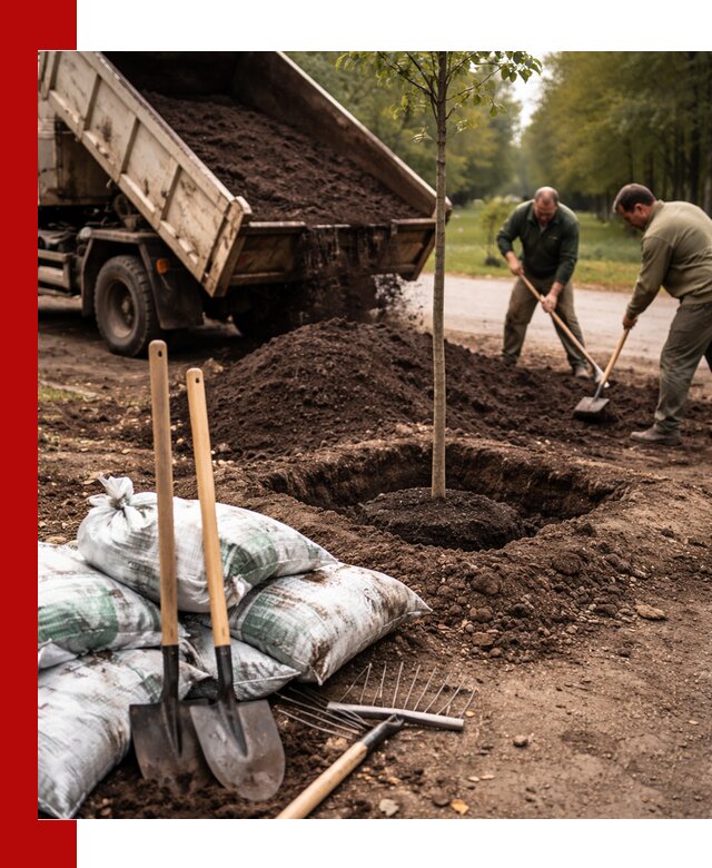 Грунт для посадки деревьев в Черемхове — доставка и подготовка почвы