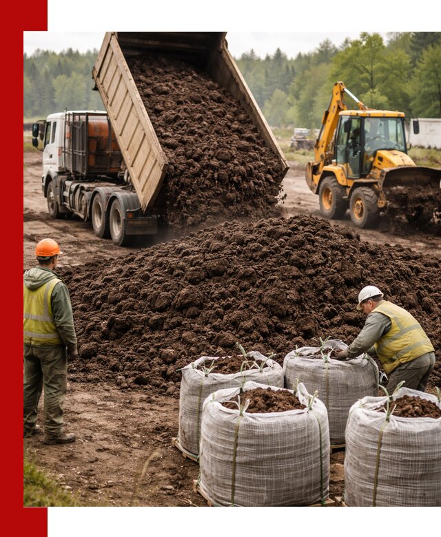 Доставка нейтрального торфа в Черемхове оптом и в розницу