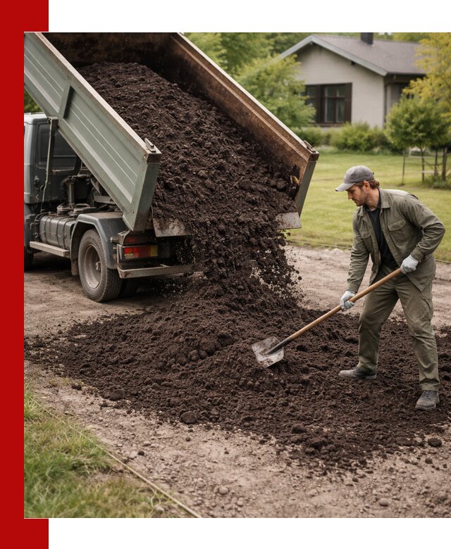 Чернозем для газона с доставкой в Черемхове быстро и качественно