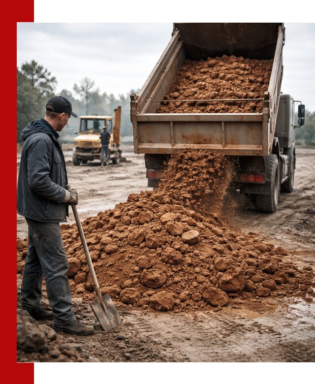 Глина для засыпки в Черемхове с доставкой самосвалами
