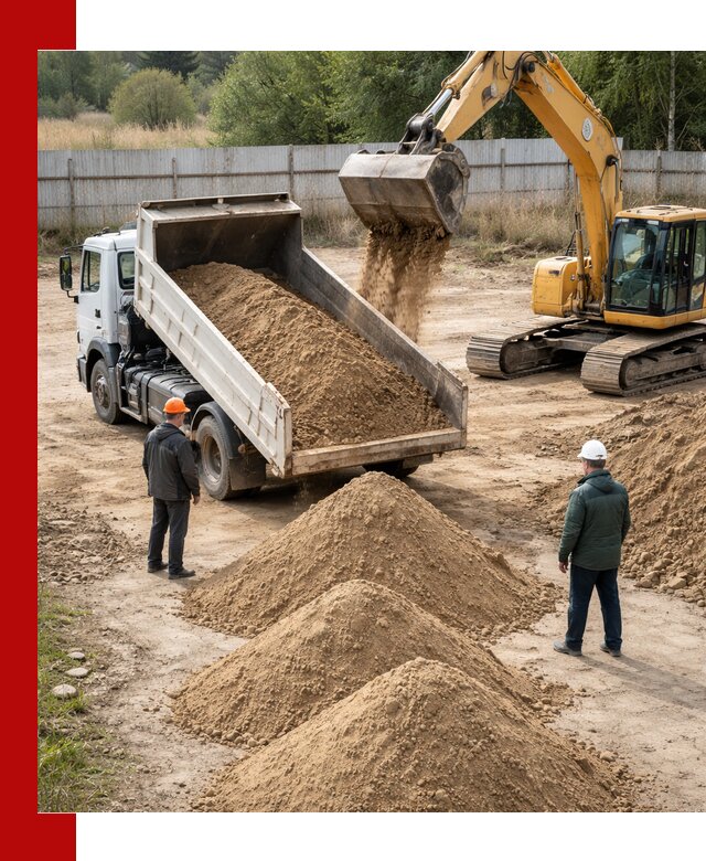 Доставка супеси вагонными и автопартиями в Черемхове