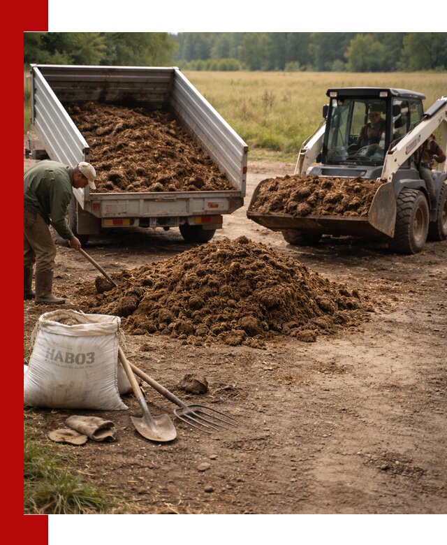 Доставка конского навоза в Черемхове с разгрузкой и доставкой на объект