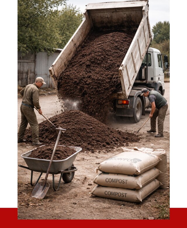 Купить компост в Черемхове от 4379 р. за куб с доставкой | ПРОНЕРУДЧрм