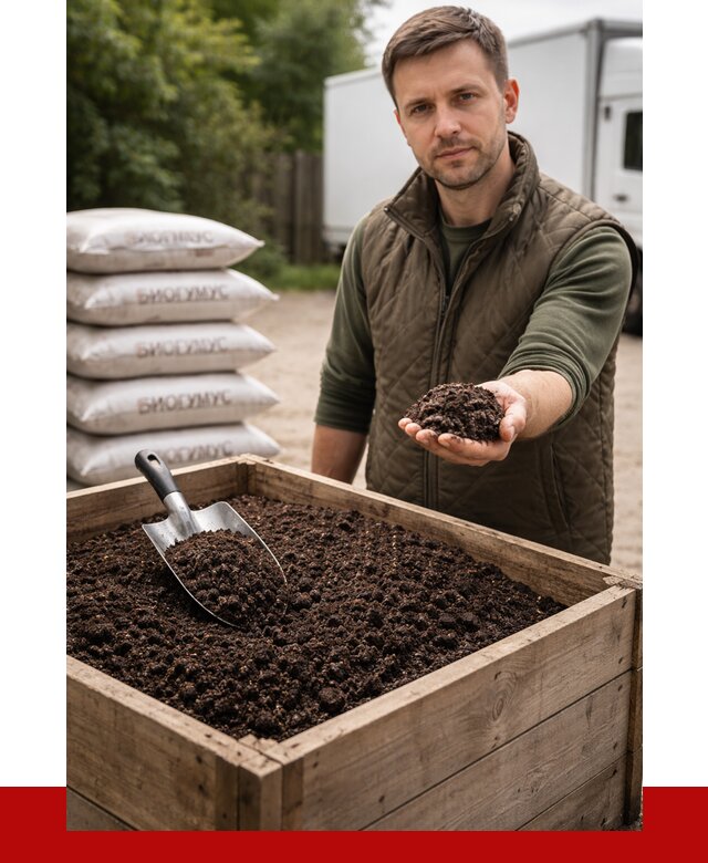 Купить биогумус в Черемхове с доставкой от 8862 р. за куб | ПРОНЕРУДЧрм