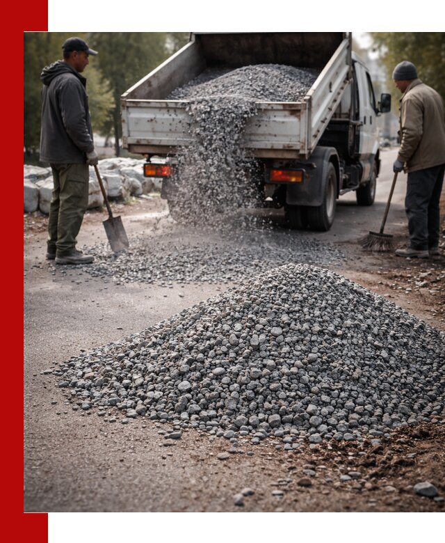 Гранитная крошка для посыпки дорог и тротуаров в Черемхове