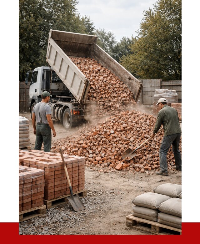 Бой кирпича в Черемхове с доставкой от 4379 руб/куб | ПРОНЕРУДЧрм