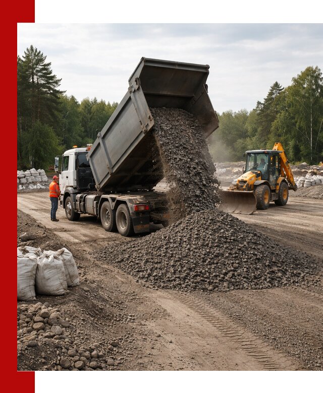 Доставка дробленого асфальта в Черемхове для дорожных работ