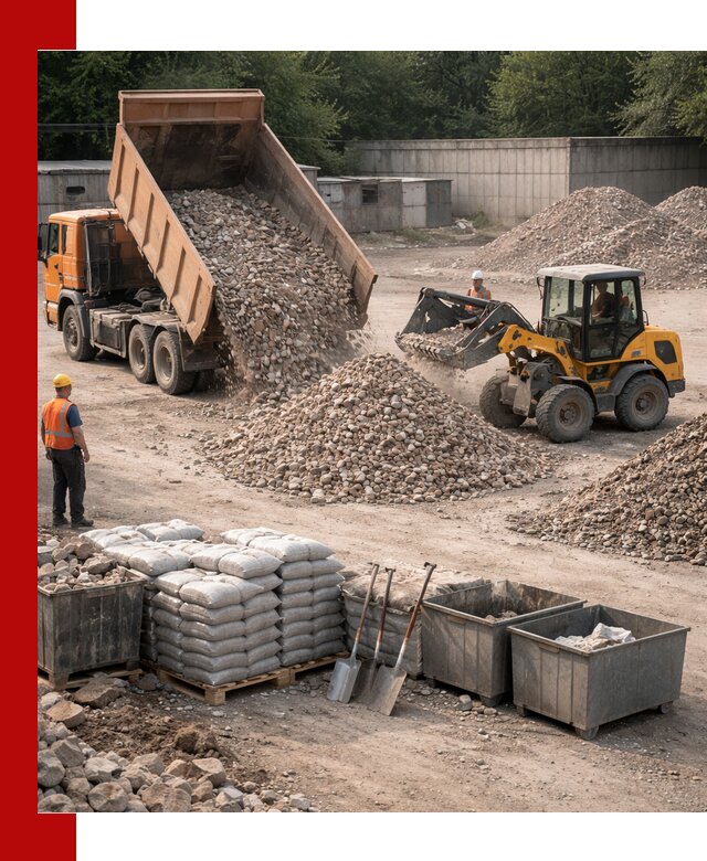 Вторичные материалы для отсыпки в Черемхове — поставка и доставка